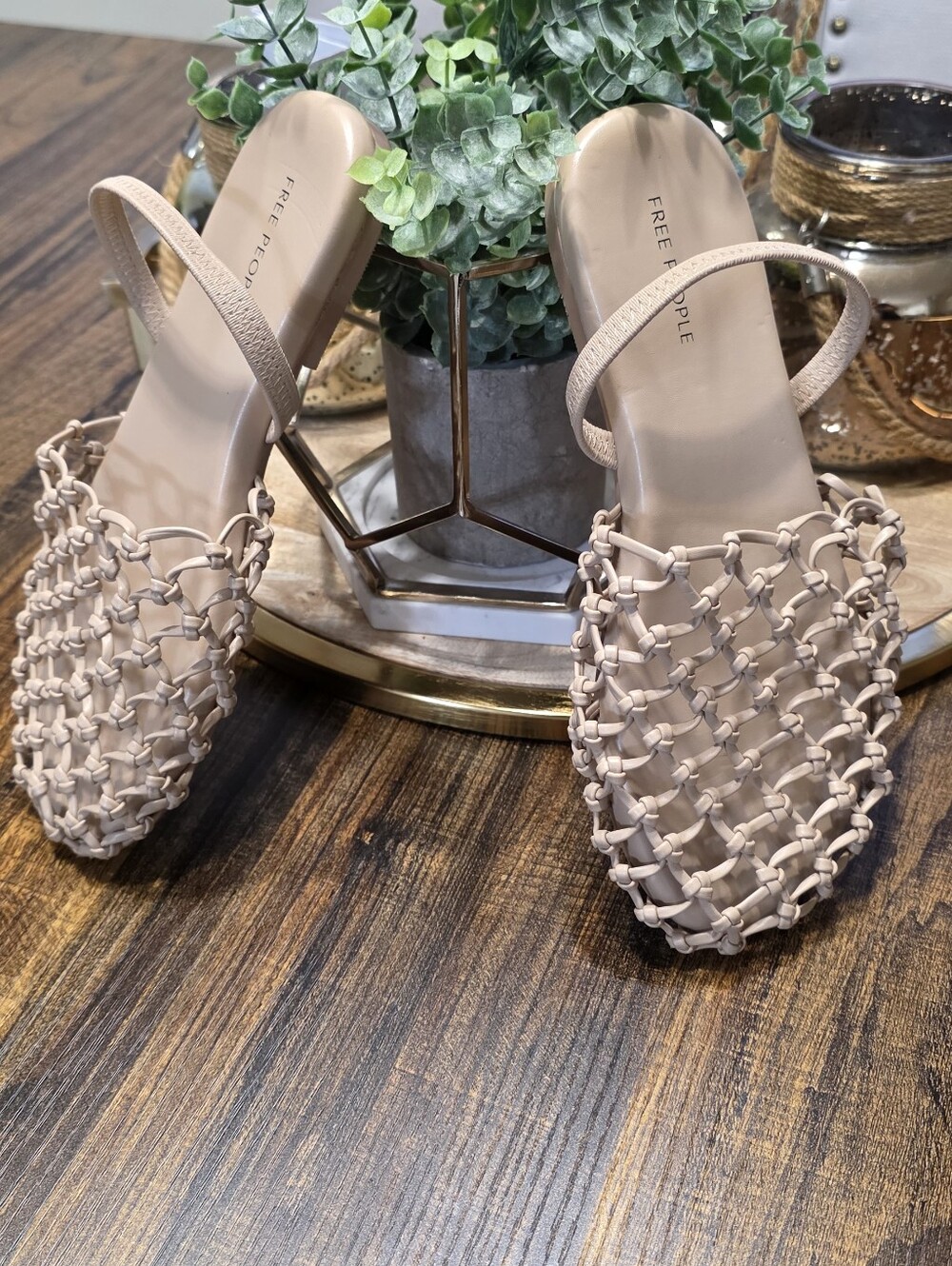 Free People Blushwoven Slingback Flats in Soft Nude - Picture 6 of 6